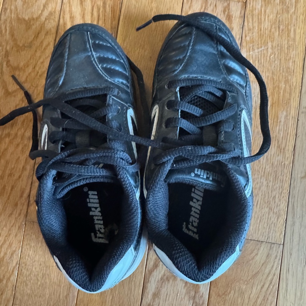 Franklin Kids Black Baseball Cleats